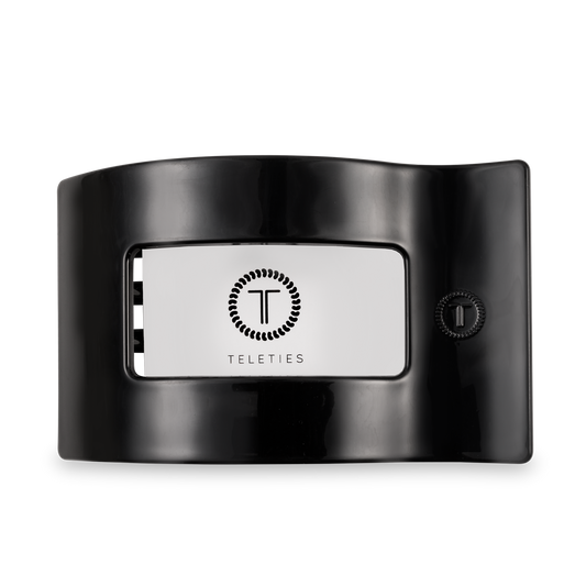 Flat Rectangle Hair Clip | Large | Jet Black