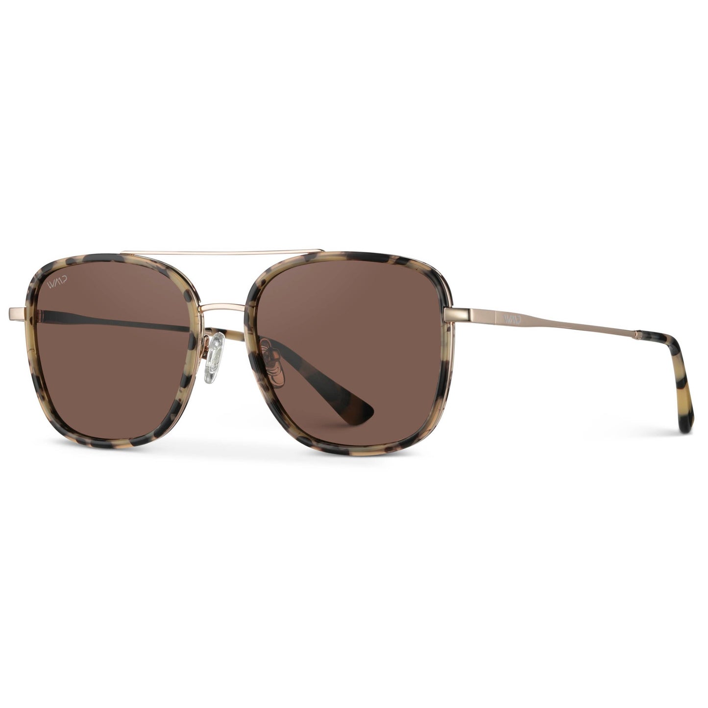 Sunglasses - Gia Women's Square Frame Sunset Tortoise