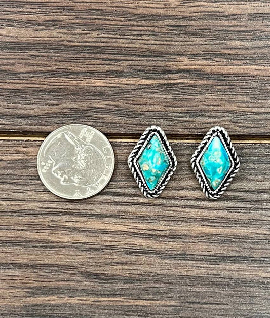 Earrings - Diamond Gemstone Stud