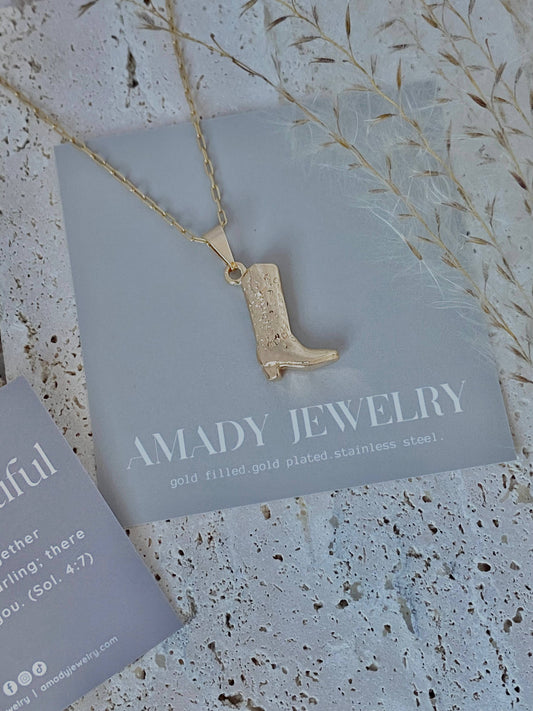 Necklace - Cowboy Boot Cowgirl
