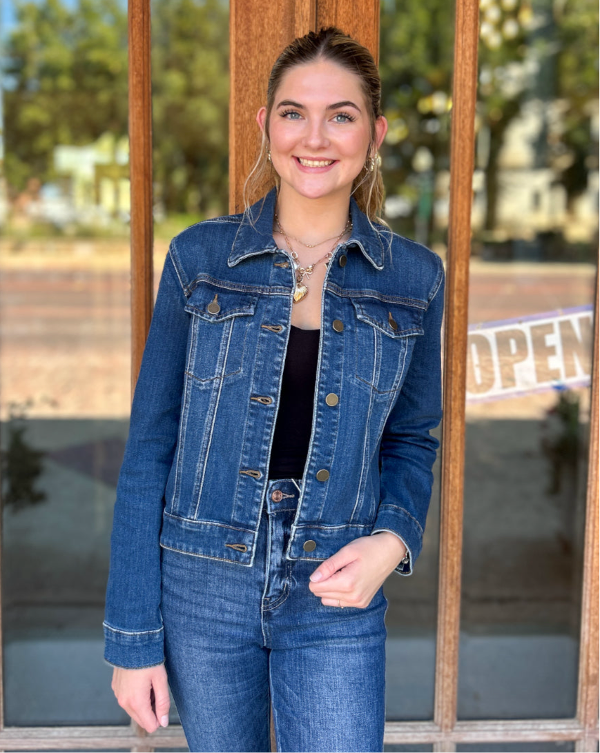 Jacket | KUT From The Kloth Julia Crop Denim Jacket