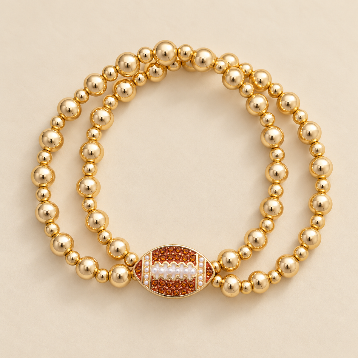 Bracelet Set - Football Ball Bead