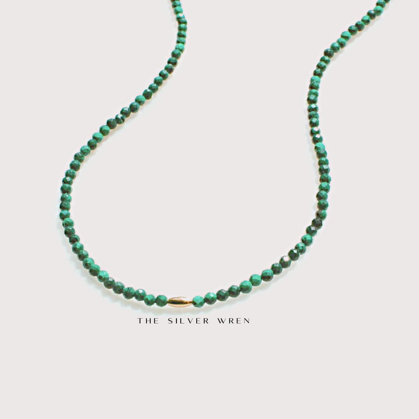 Jewelry | Necklace Beaded Malachite 16 inch + 2 inch extender
