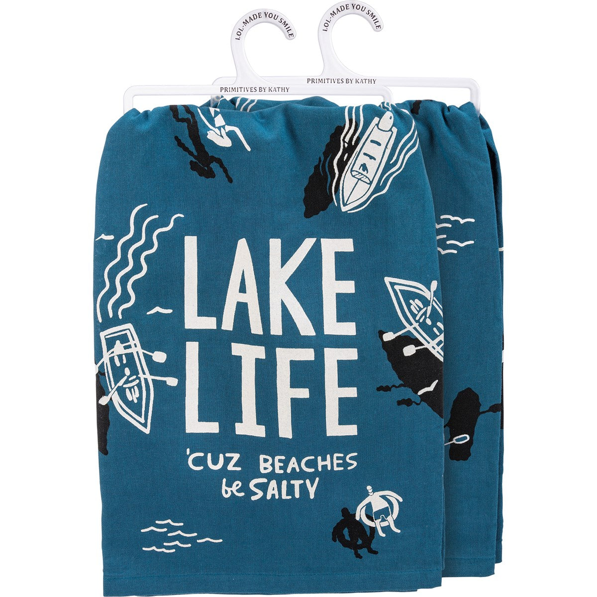 Kitchen Towel | Lake Life 'Cuz Beaches Be Salty'