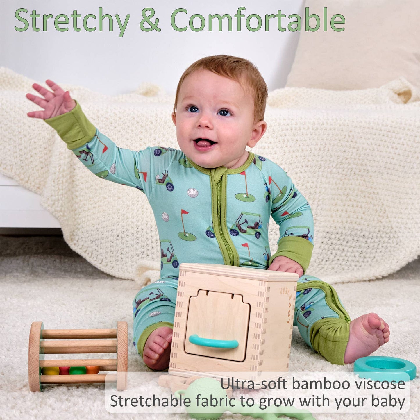 Boys | Golf A Round Baby Bamboo Pajamas