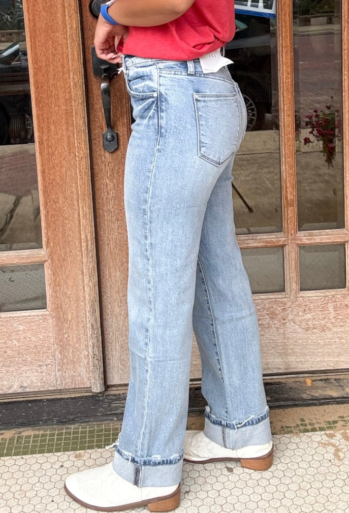 Bottoms | Low Rise Comfort Baggy Straight Jeans