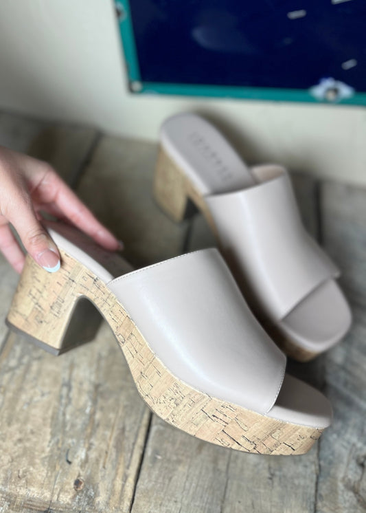 Shoes | Sandals Taupe Heel Women's Tru Comfort