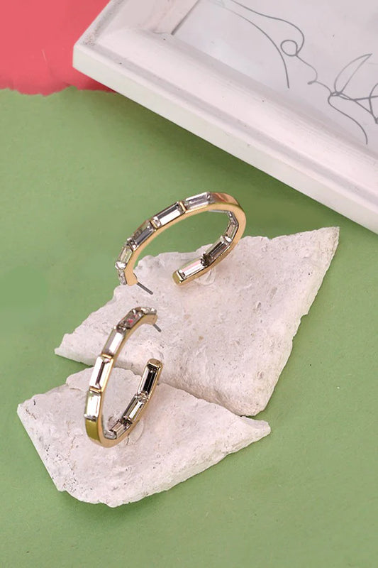 Jewelry | Earrings Rhinestone Inside and Outside