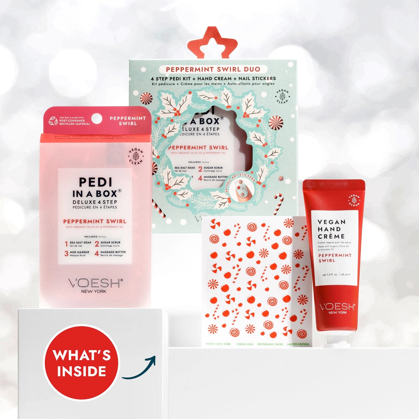 Pedi Duo Kit - Peppermint Swirl
