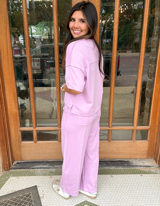 Set - Orchid Tee & Barrel Pants