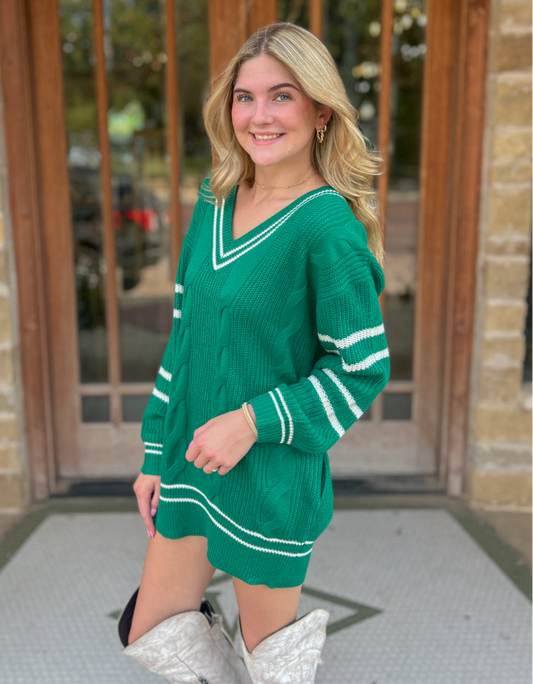 Tops | Sweater Athletic V Neck Tunic