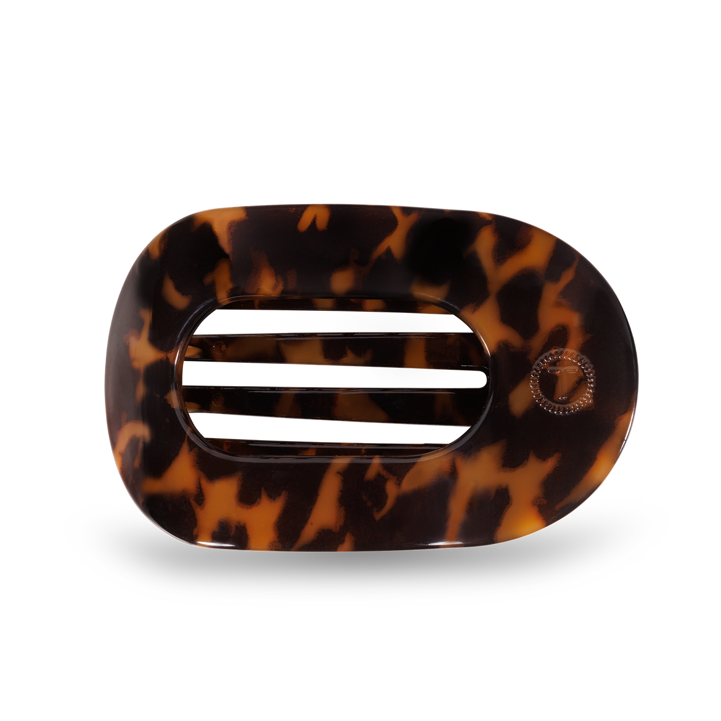 Teleties | Round Flat Medium Tortoise Hair Clip