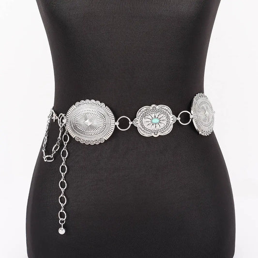 Belt - Engraved Medallion Chain