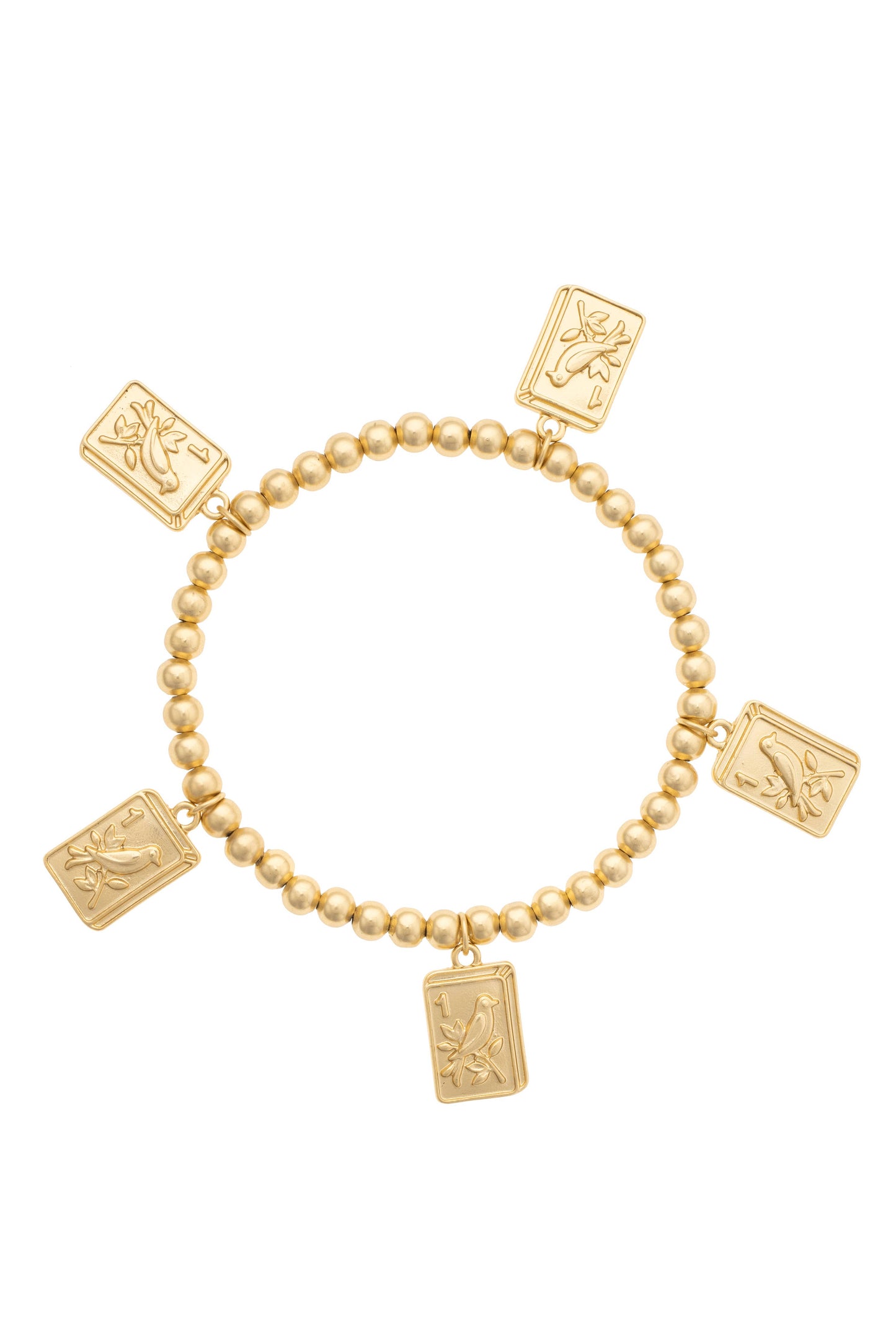 Bracelet - Bird Bam 24K Plated Ball Bead