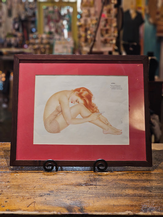 Art | 1940 WWll Varga Girl Calender Pin-Up