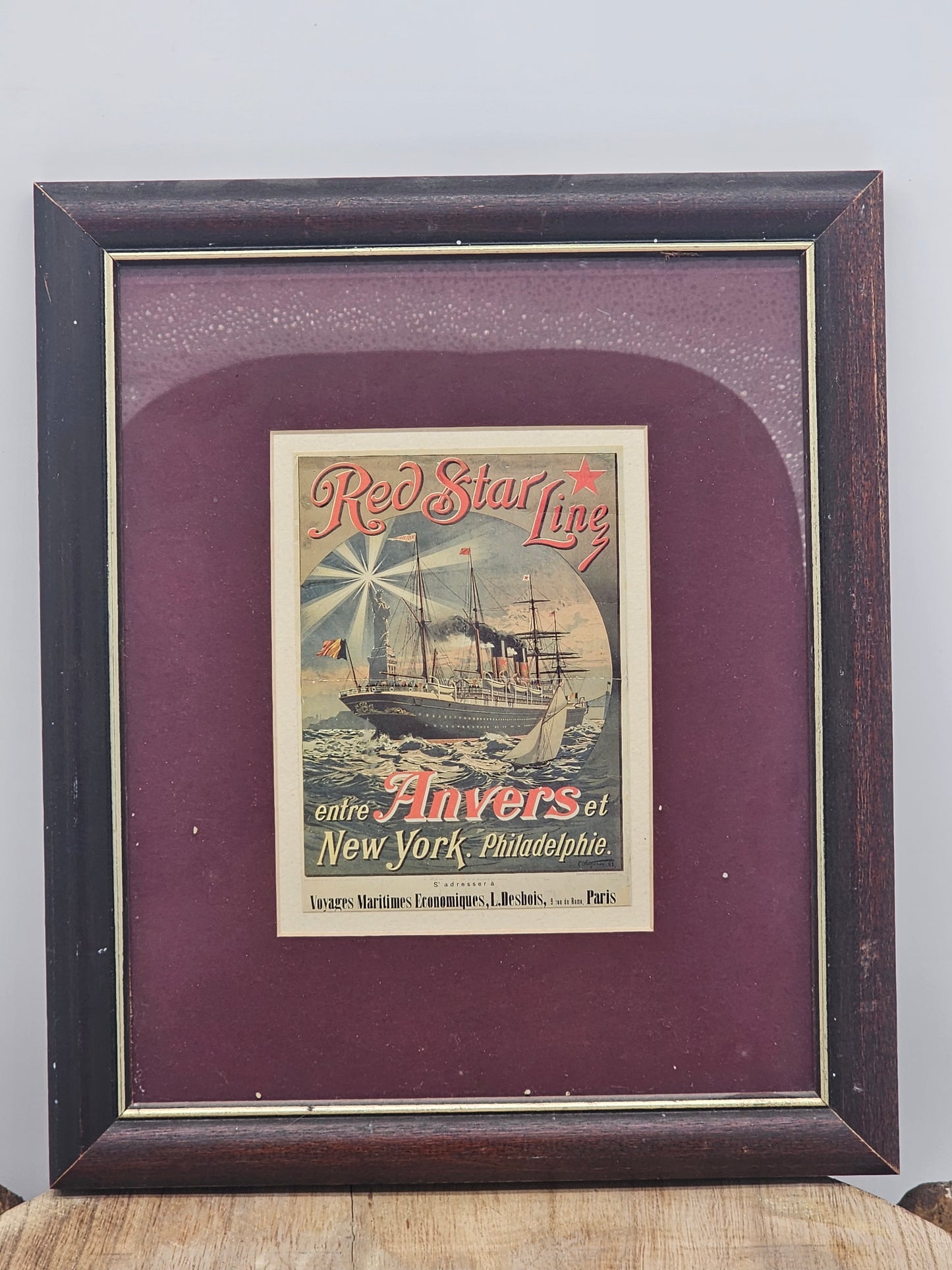 Collectibles | Travel Poster Red Star Line Vintage