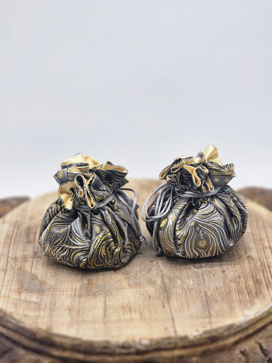 Jewelry Storage | Pouch Peacock Feather Print