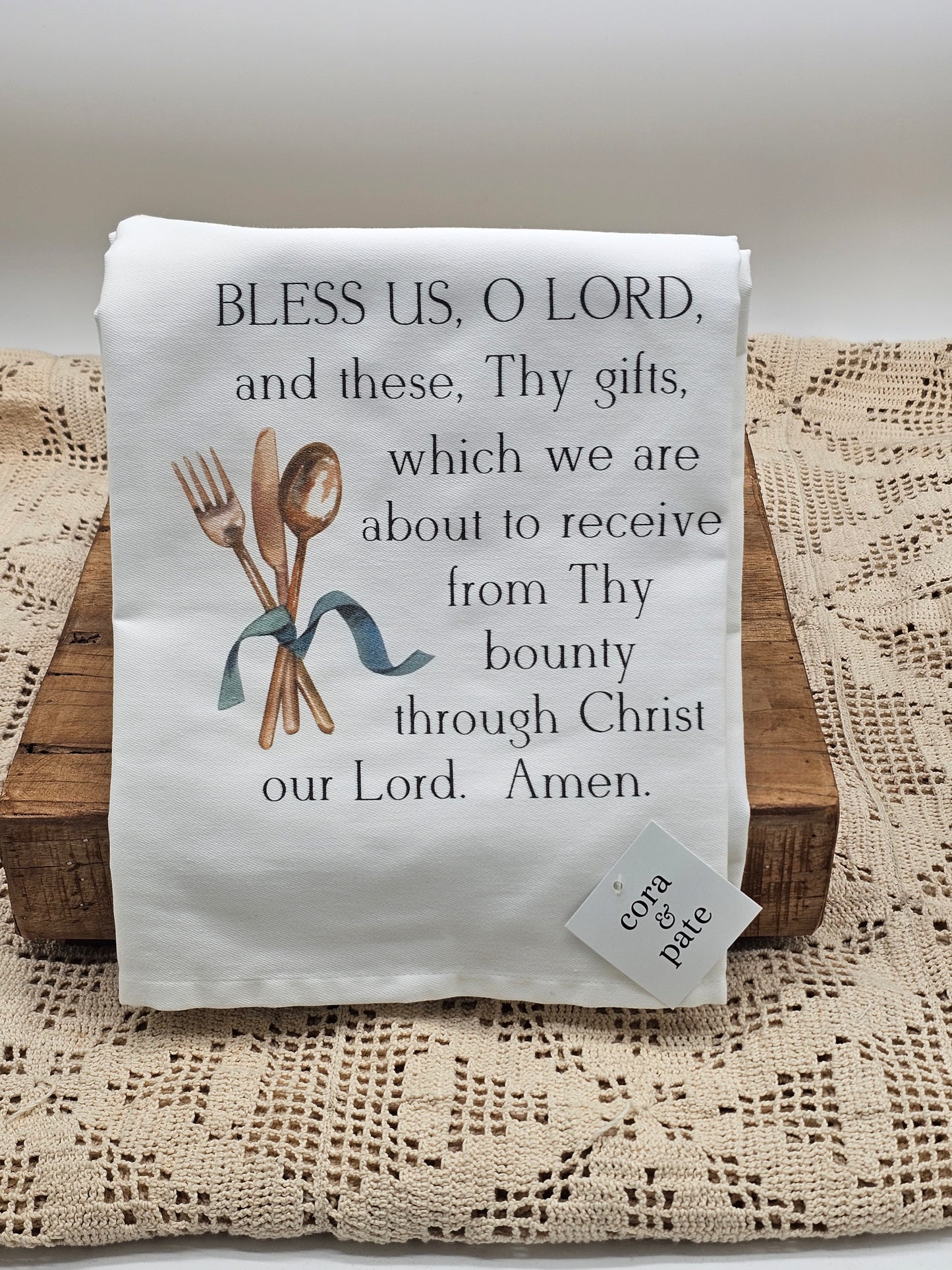 Bless Us O Lord Hand Towel