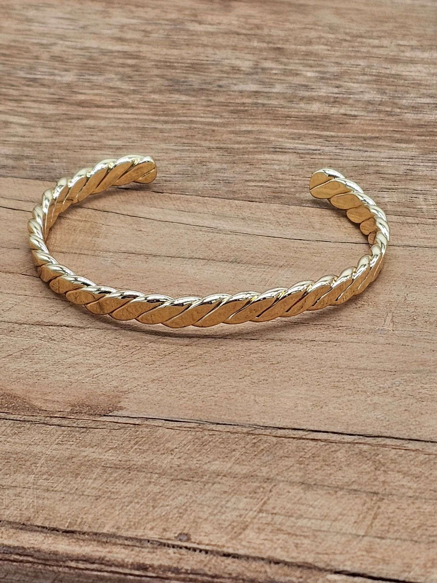 Gold Tone Cuff Bracelet