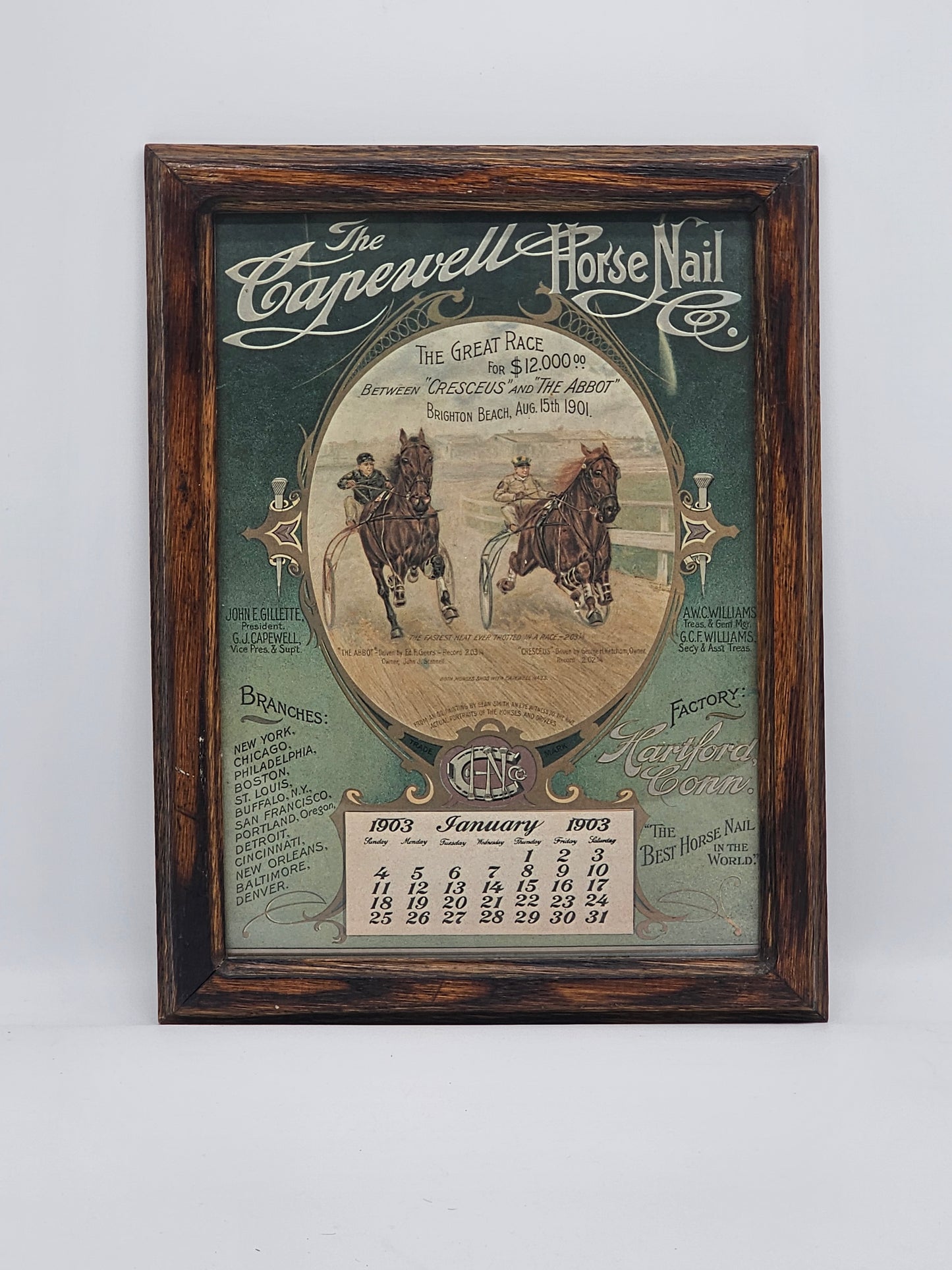 The Great Race- Capewell Horse Nail Company 1903