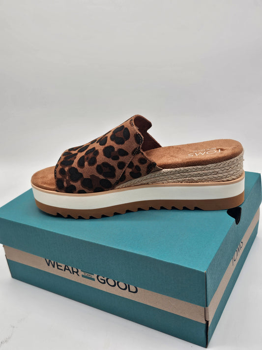 Sandals - Toms Leopard Brown Sugar Mule