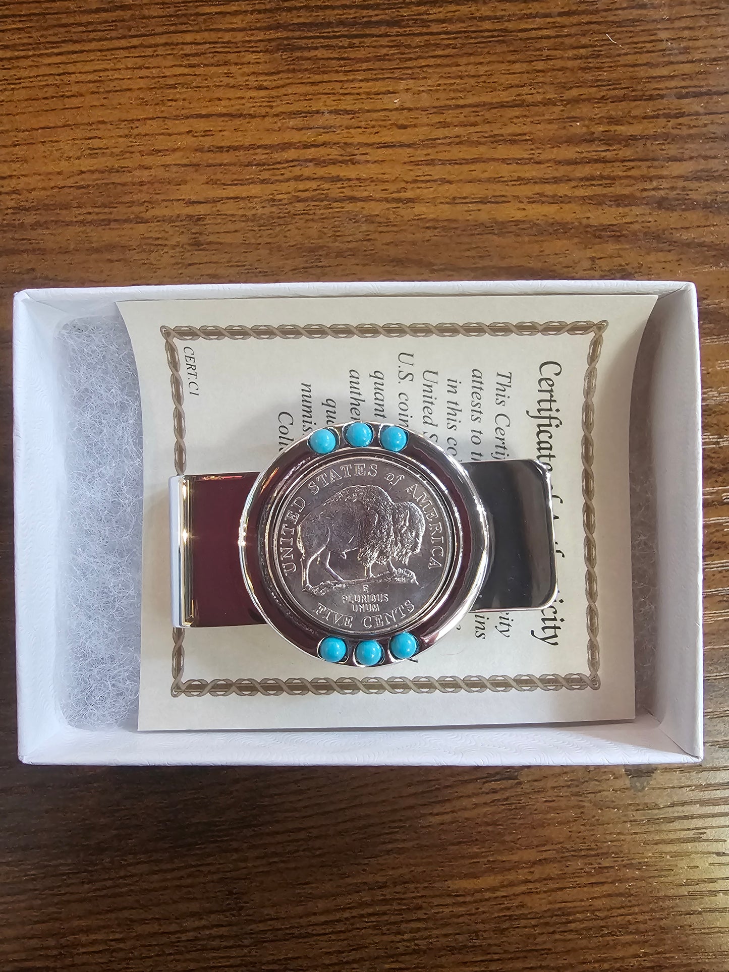 Money Clip - Buffalo Nickel Western