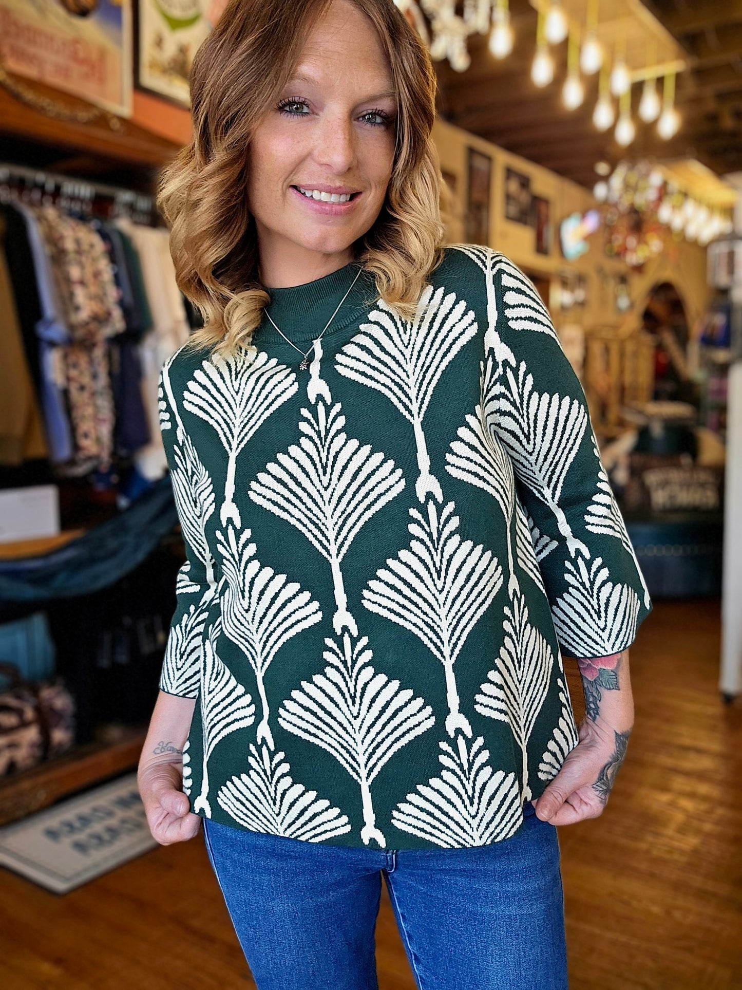 Sweater - Forest Abstract Pullover