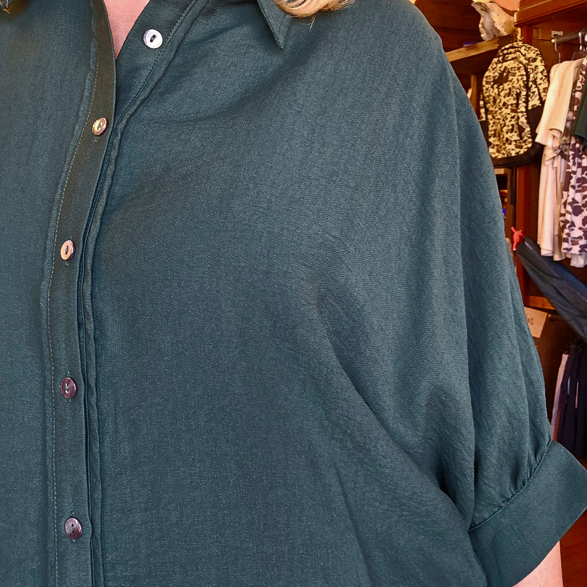 Blouse - Juniper Button Up Dolman
