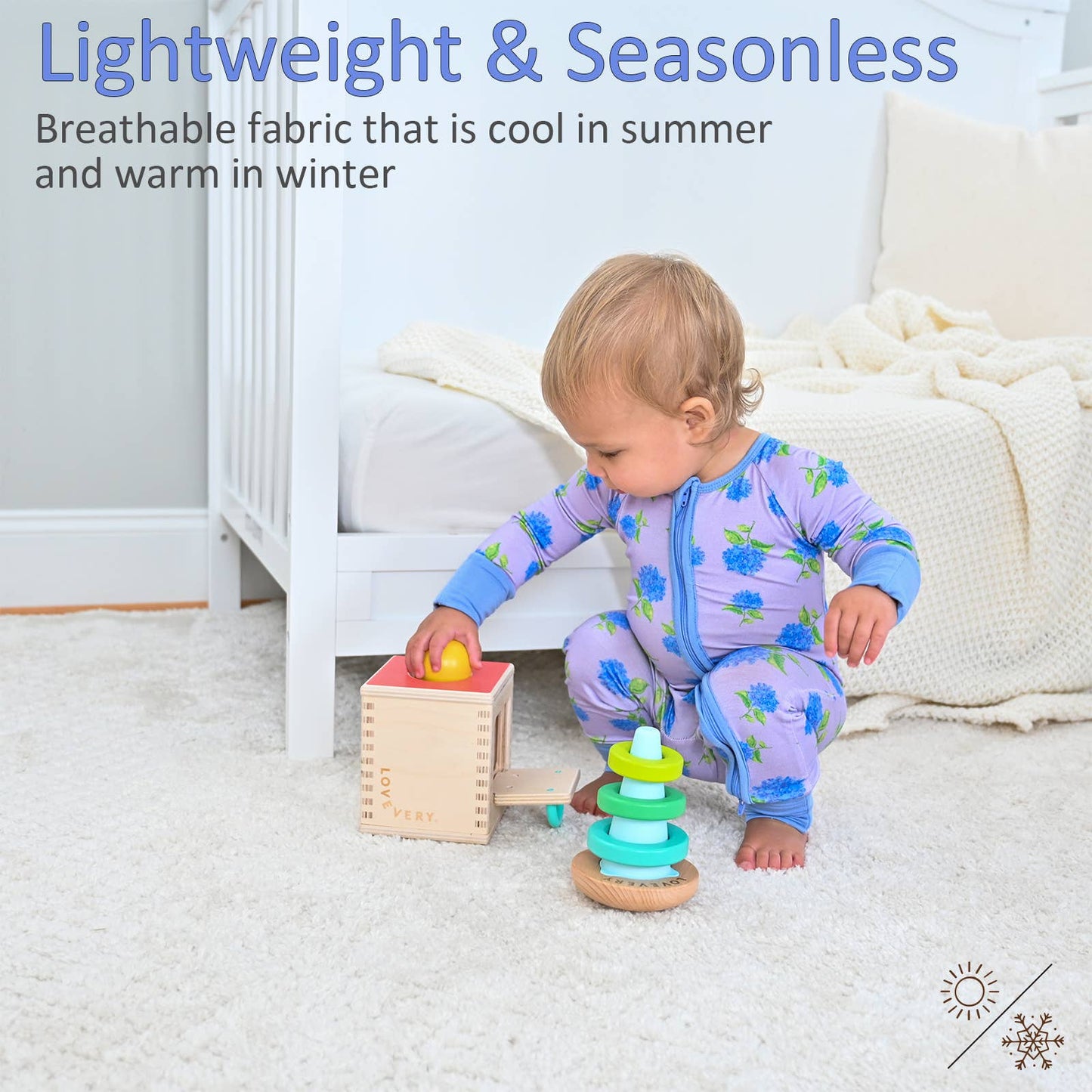 Girls | You Had Me At Hydrangea Baby Bamboo Pajamas