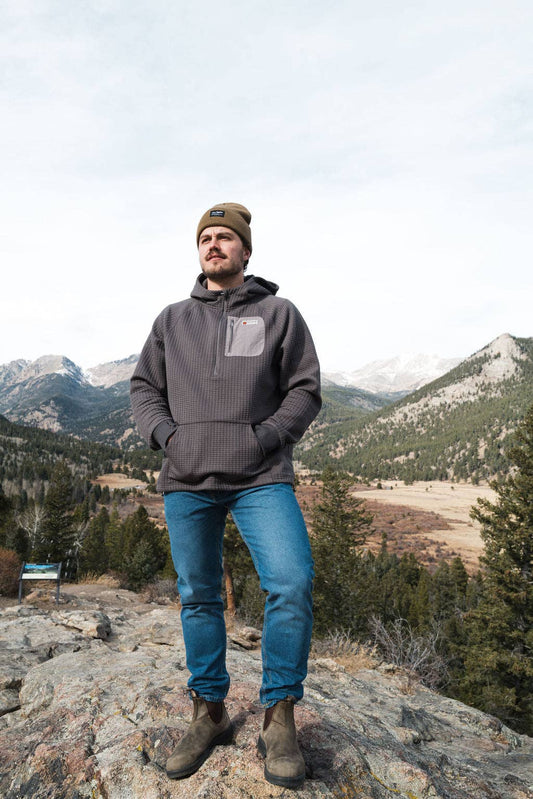 Men's | Waffle Tech Hoodie Carbon