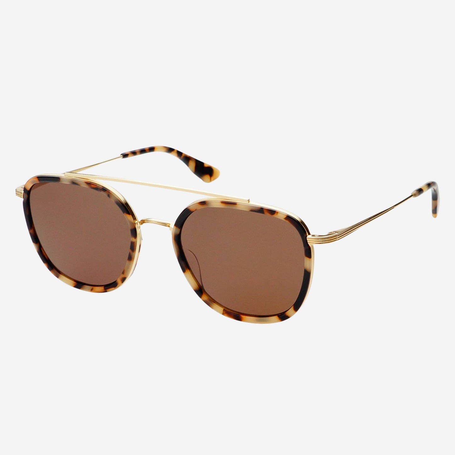 Accessories | Sunglasses Weston Acetate Round Unisex Milky Tortoise Brown