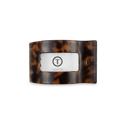 Flat Rectangle Hair Clip | Small | Tortoise