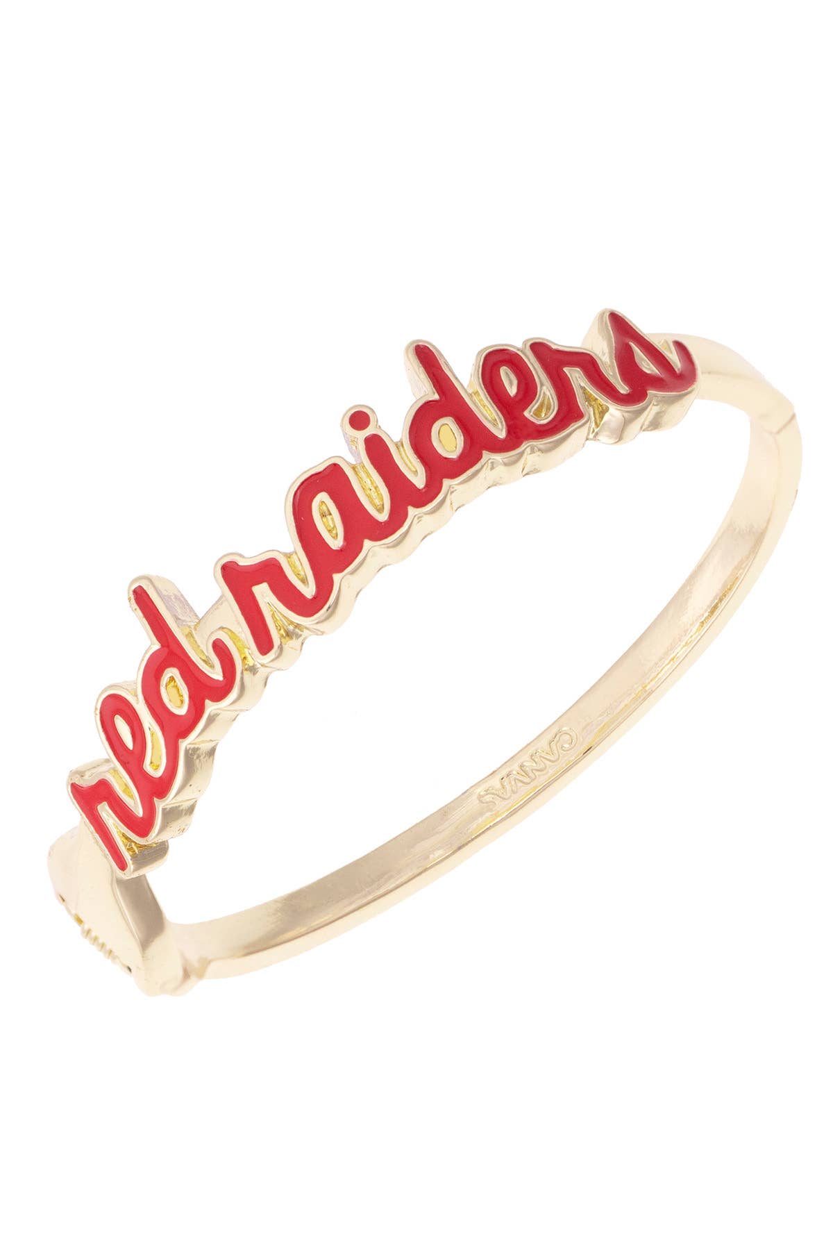 Bangle - Texas Tech Red Raiders Cursive Enamel Hinge