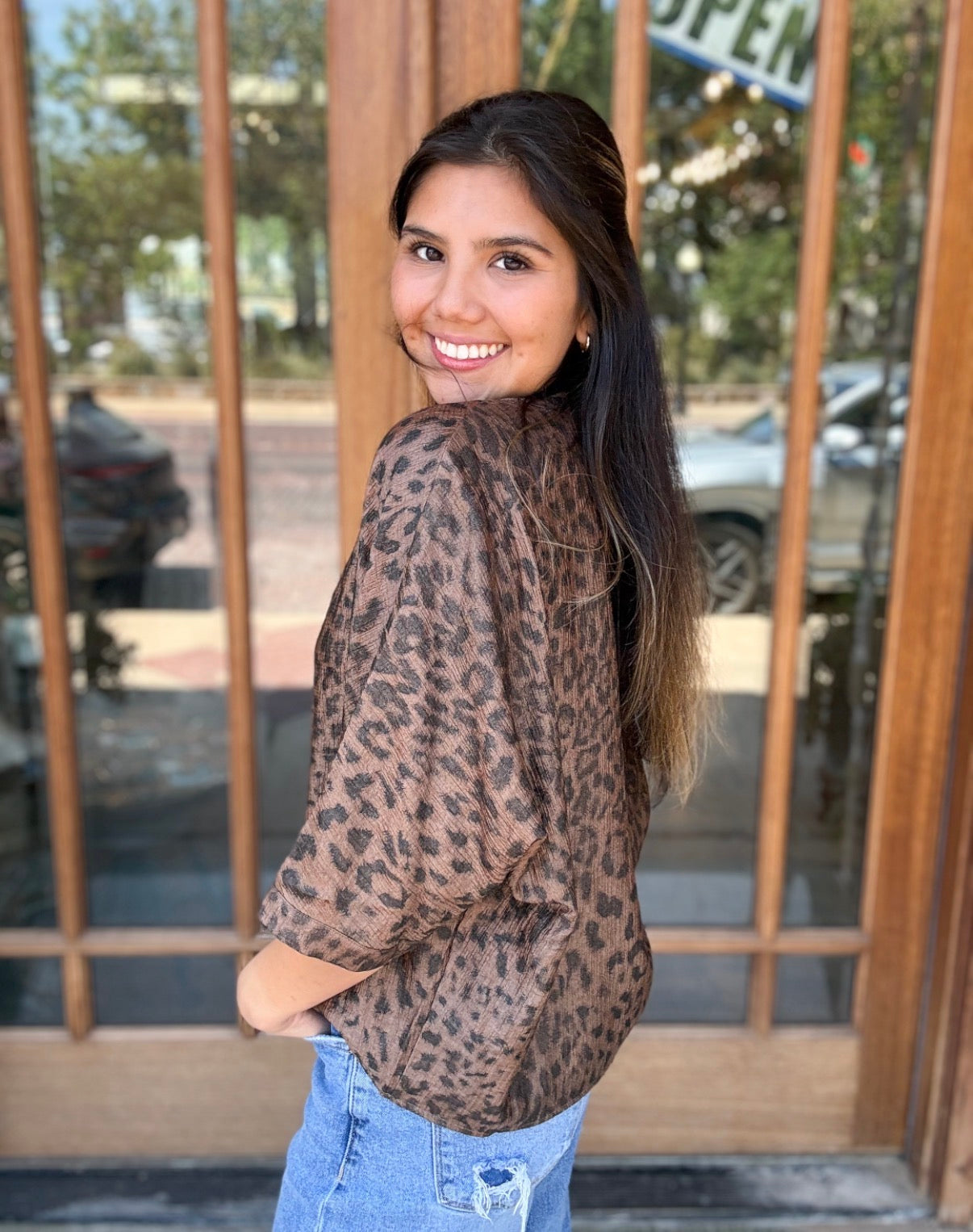 Blouse - Jodifl Wildwood Leopard Button Up