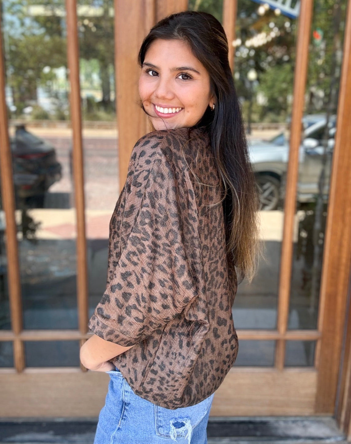 Blouse - Jodifl Wildwood Leopard Button Up