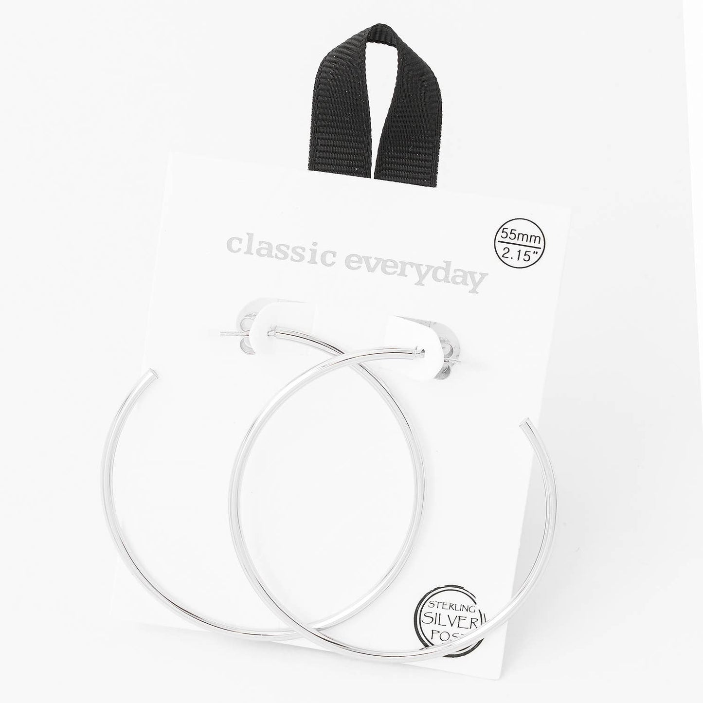 Smooth 55mm Open Hoop Earrings