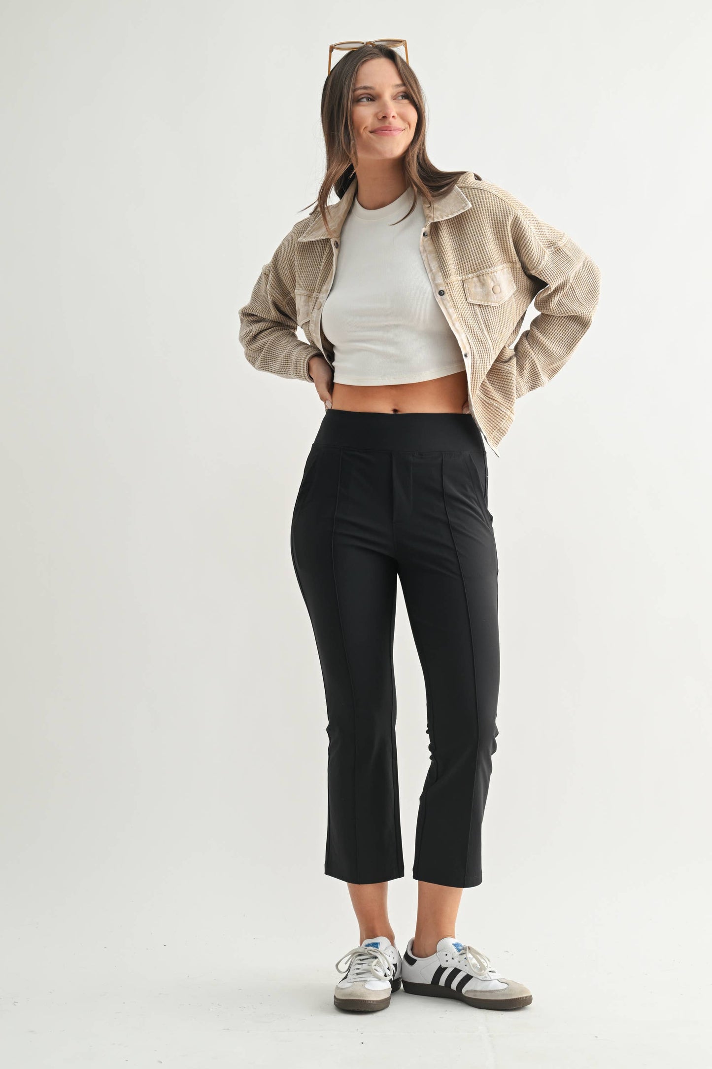 Athleisure | Pants Flare Black FlexFlow Germanium Kick