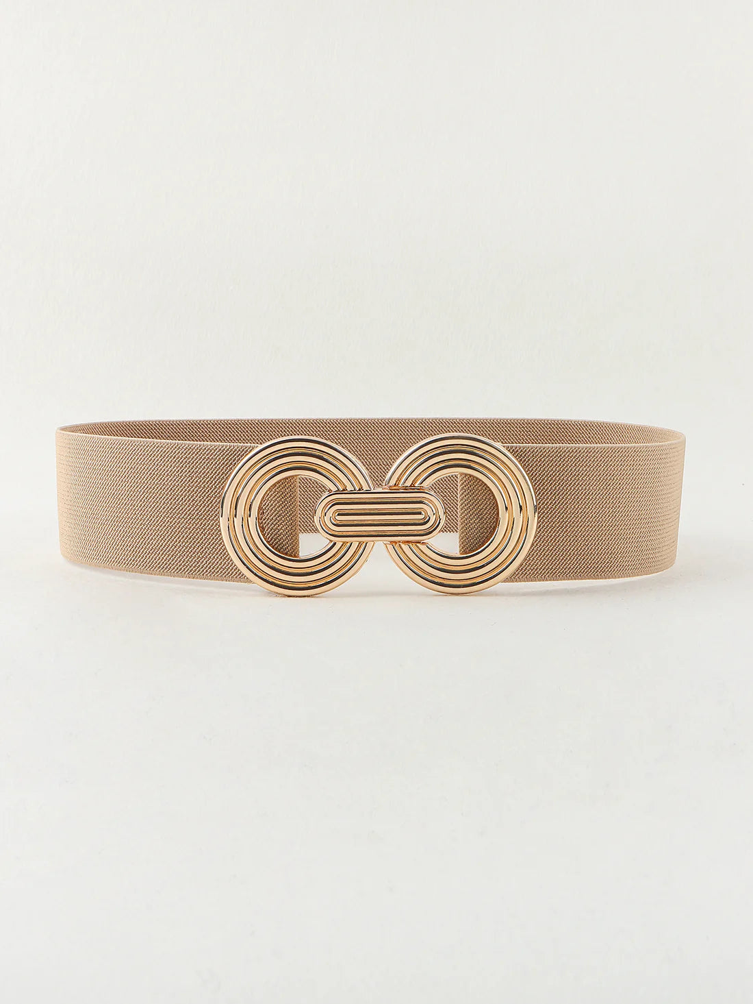 Accessories | Belt Khaki Geometric Buckle Elastic Wide