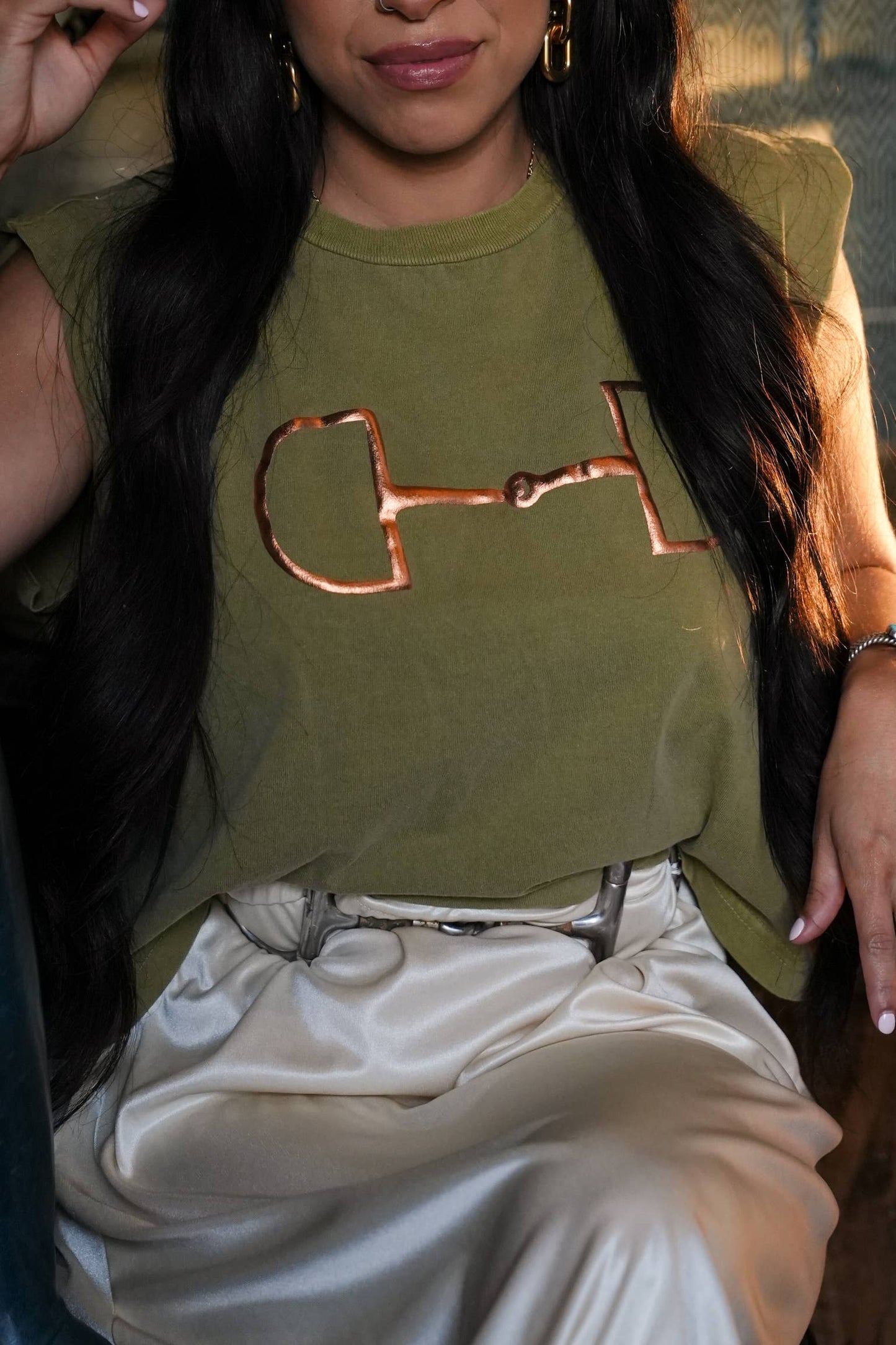 Tops | Tee Bit Green Muscle Tank