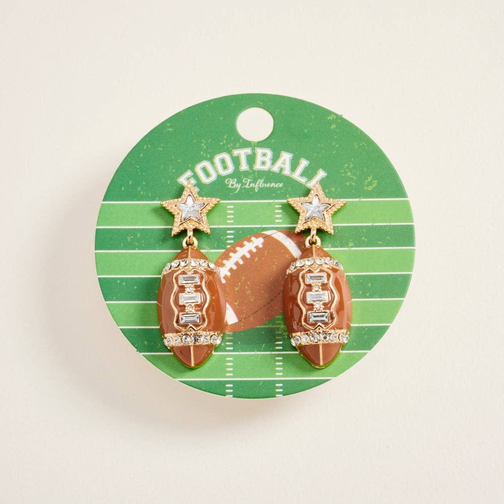 Earrings - Football Star Gameday Post