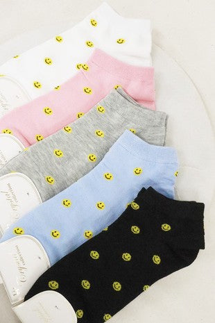 Socks | Ankle Smiley Face