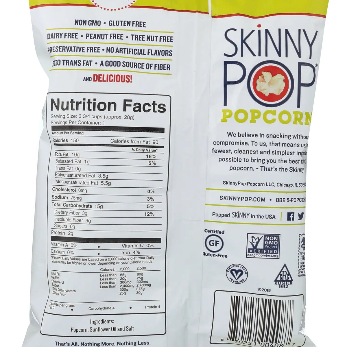 Popcorn - Skinny Pop Original