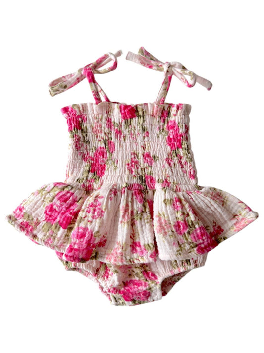 Girls | Smocked Bubble w/ Skirt
