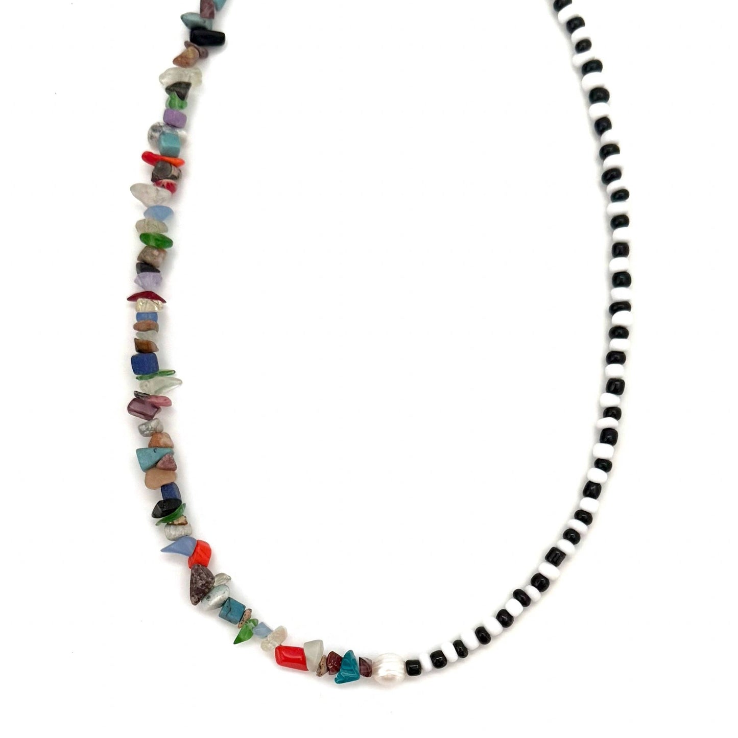 Jewelry | Necklace Paisley Colorful Stone Pearl