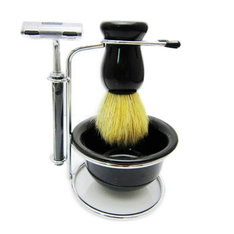 Men's Accessories | Shaving Kit Black With Stand