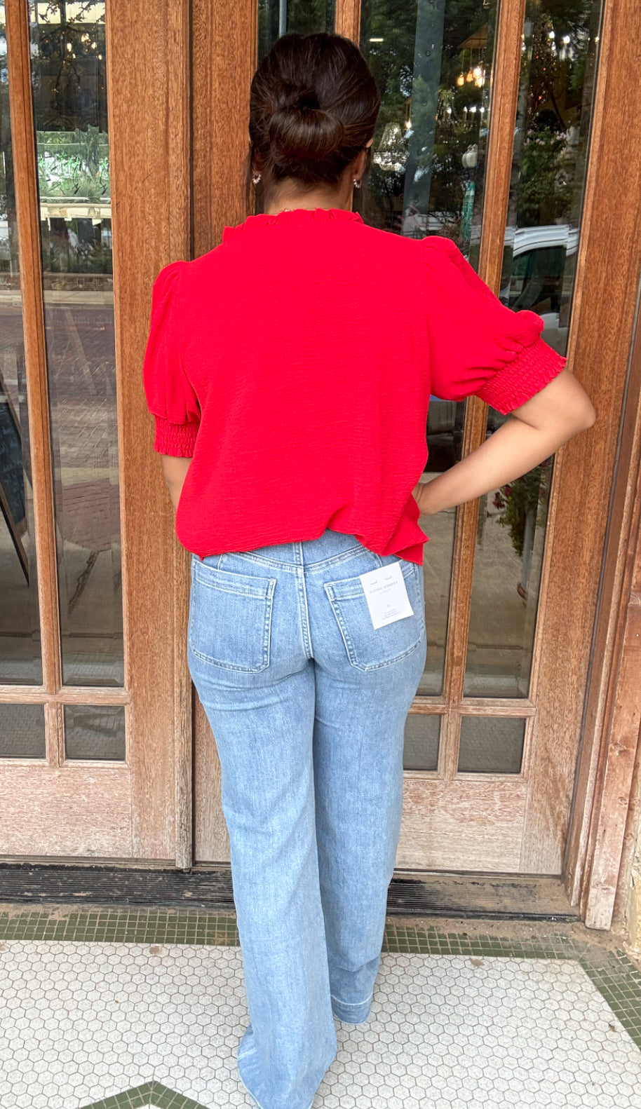 Bottoms | Flying Monkey Jeans 90's Vintage Front Patch Pocket Flare