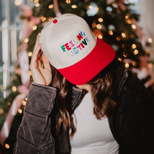 Hats | Feeling Festive Two-Toned Christmas Trucker