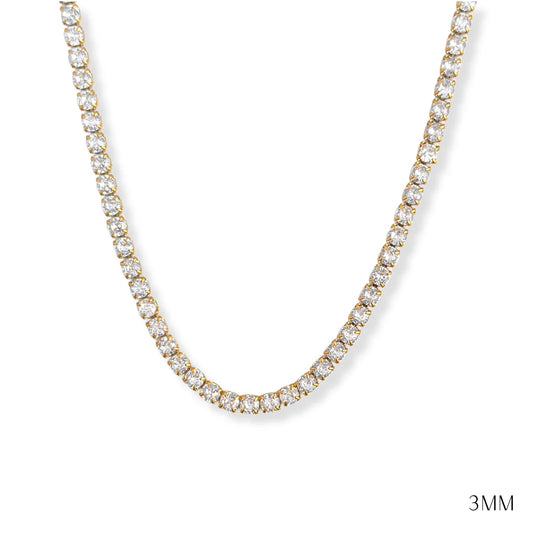 Jewelry | Necklace Tennis Waterproof 3mm