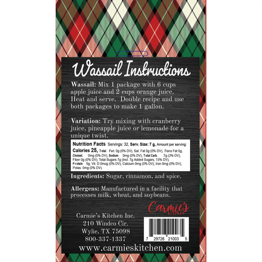 Spiced Cider - Wassail Mix