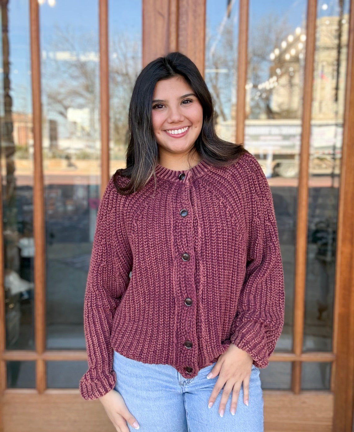 Chunky Knit Sweater Cardigan